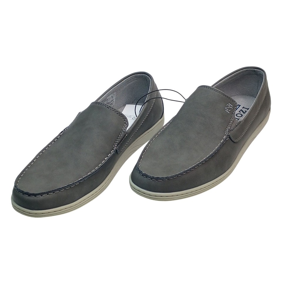 IZOD‎ Seapoint Loafer Men Size 13 Gray Memory Foam Slip On Shoes 1861593